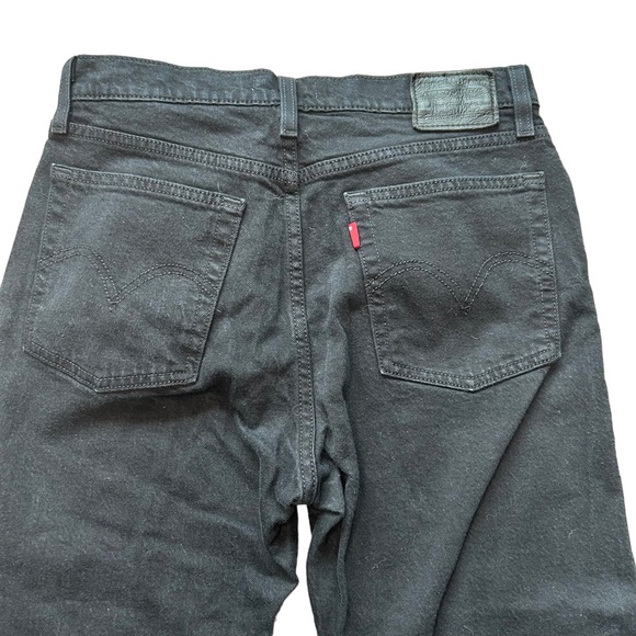 Levi's® Premium WEDGIE STRAIGHT FIT WOMEN'S JEANS black raw cut hem size 27 - Picture 5 of 8